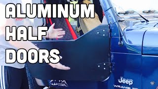 Unboxing and Installing ALUMINUM HALF DOORS for my Jeep Wrangler TJ!