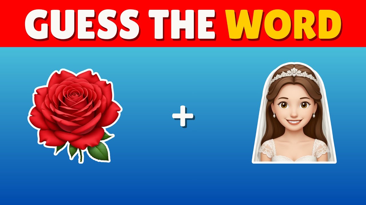 Guess the WORD by Emojis |🤔 Word by Emoji Quiz 2026  | 80+ Words to Guess