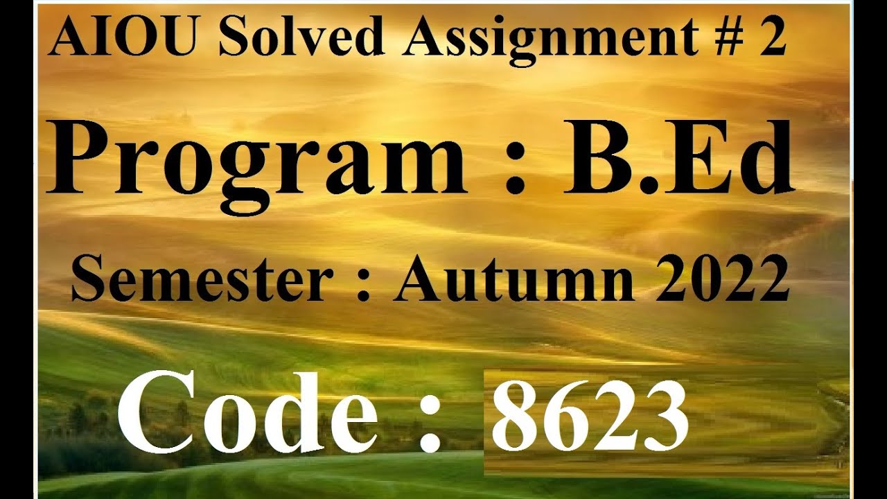 8623 solved assignment spring 2023
