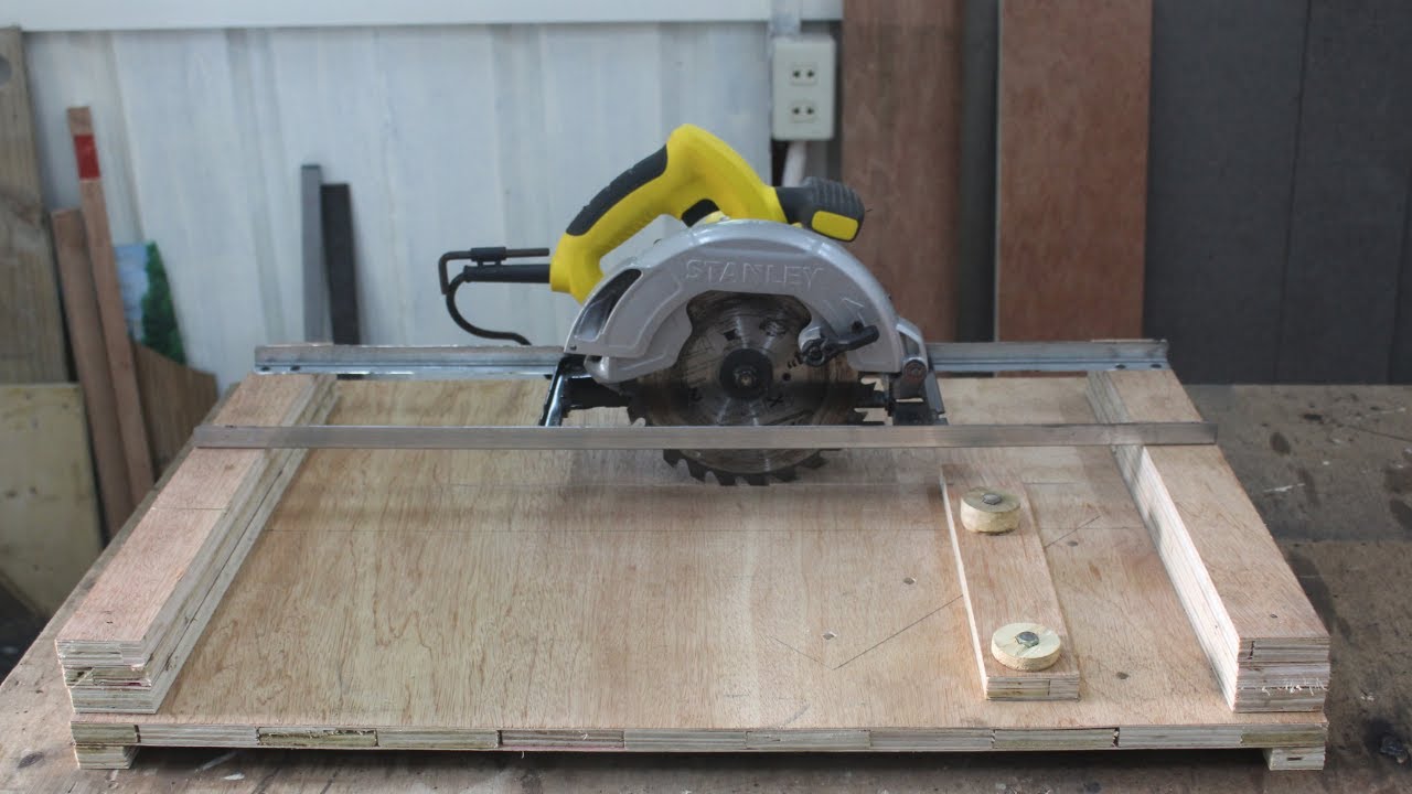 DIY Circular Saw Crosscut Jig DIY Circular Saw Miter Jig YouTube