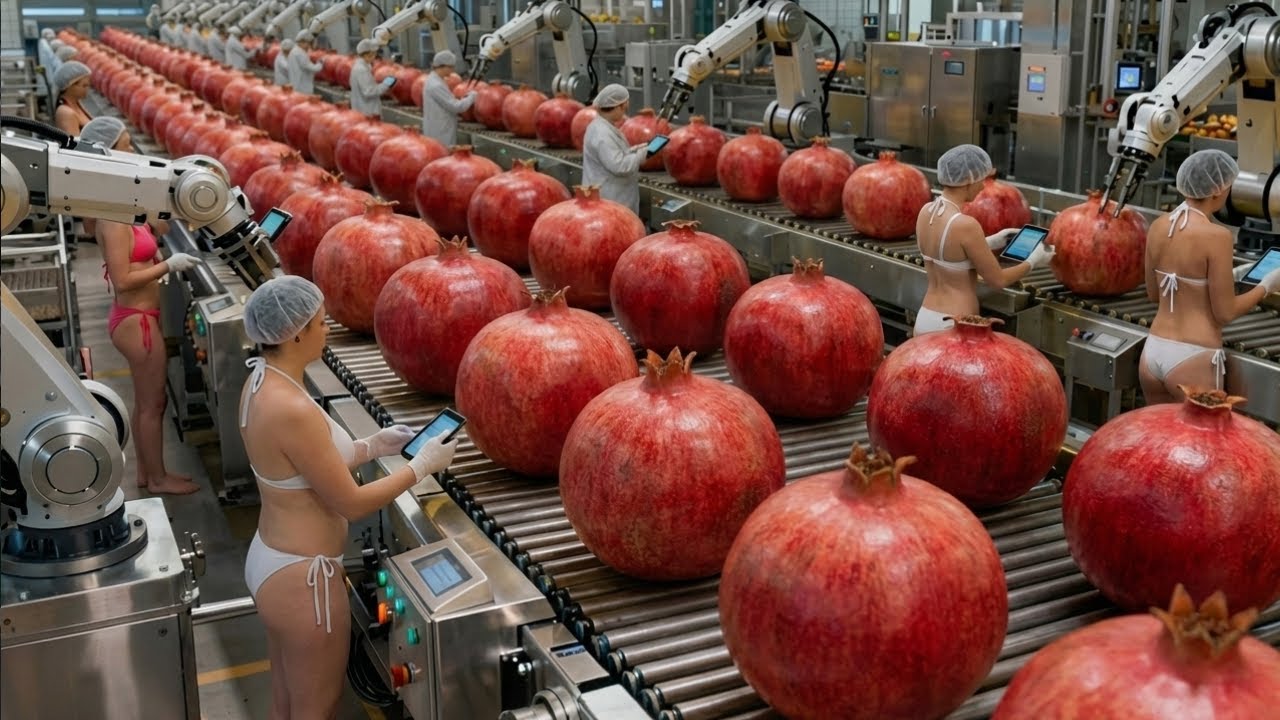 Inside the Pomegranate Juice Factory: How Fresh Pomegranates Become Premium Bottled Juice