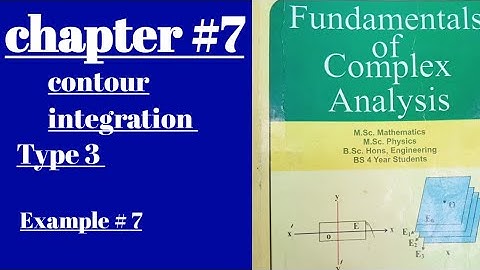 Complex Analysis// Counter Integration// chapter #7// Type 3// Example #7