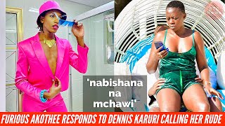 CALL POLISS FURIOUS AKOTHEE FIRES A WARNING TO MAKE UP ARTIST DENNIS KARURI FOR CALLING HER RUDE