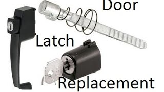 How to Replace Screen Door Push Button Latch With Lock