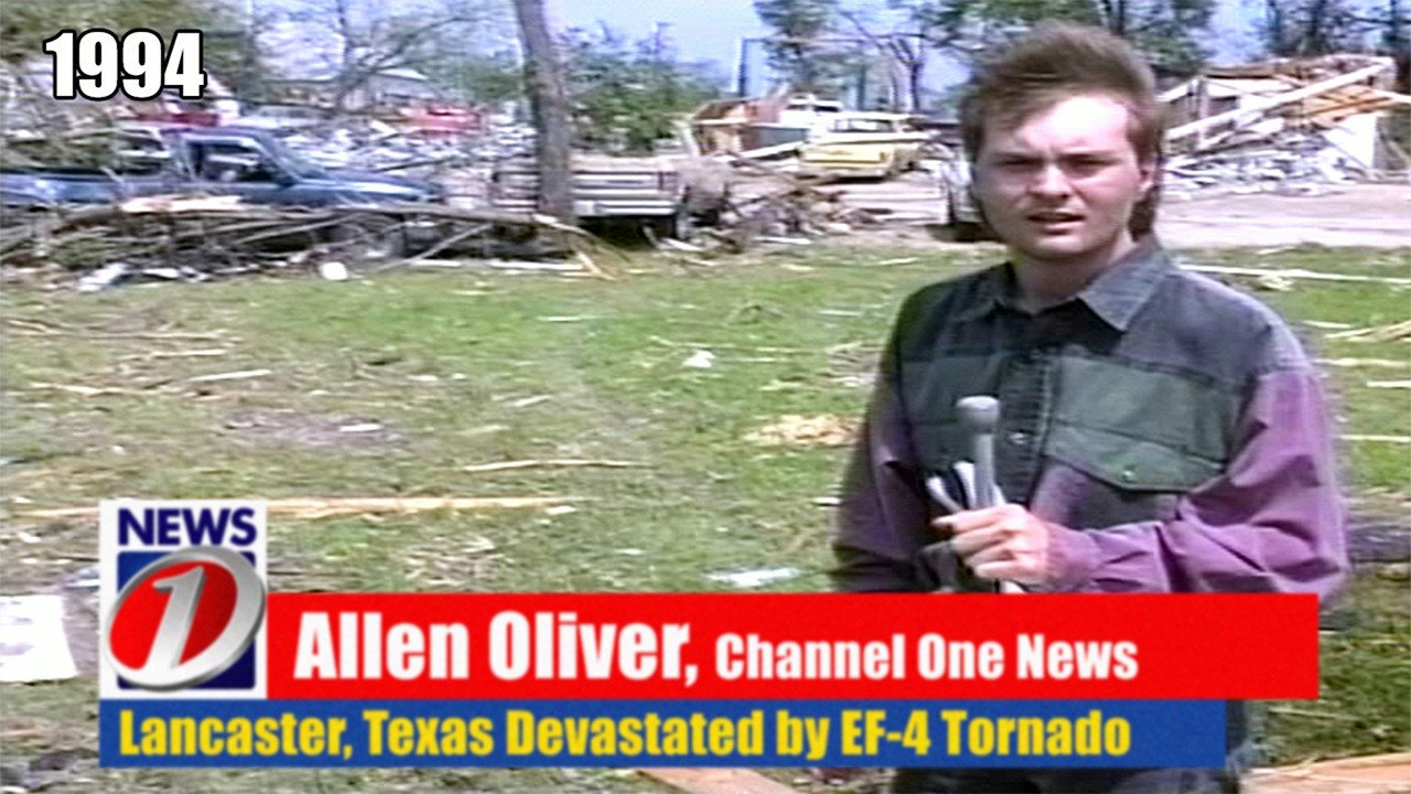(HD) 1994 Lancaster, Texas EF4 Tornado Destruction - Allen J Oliver Productions