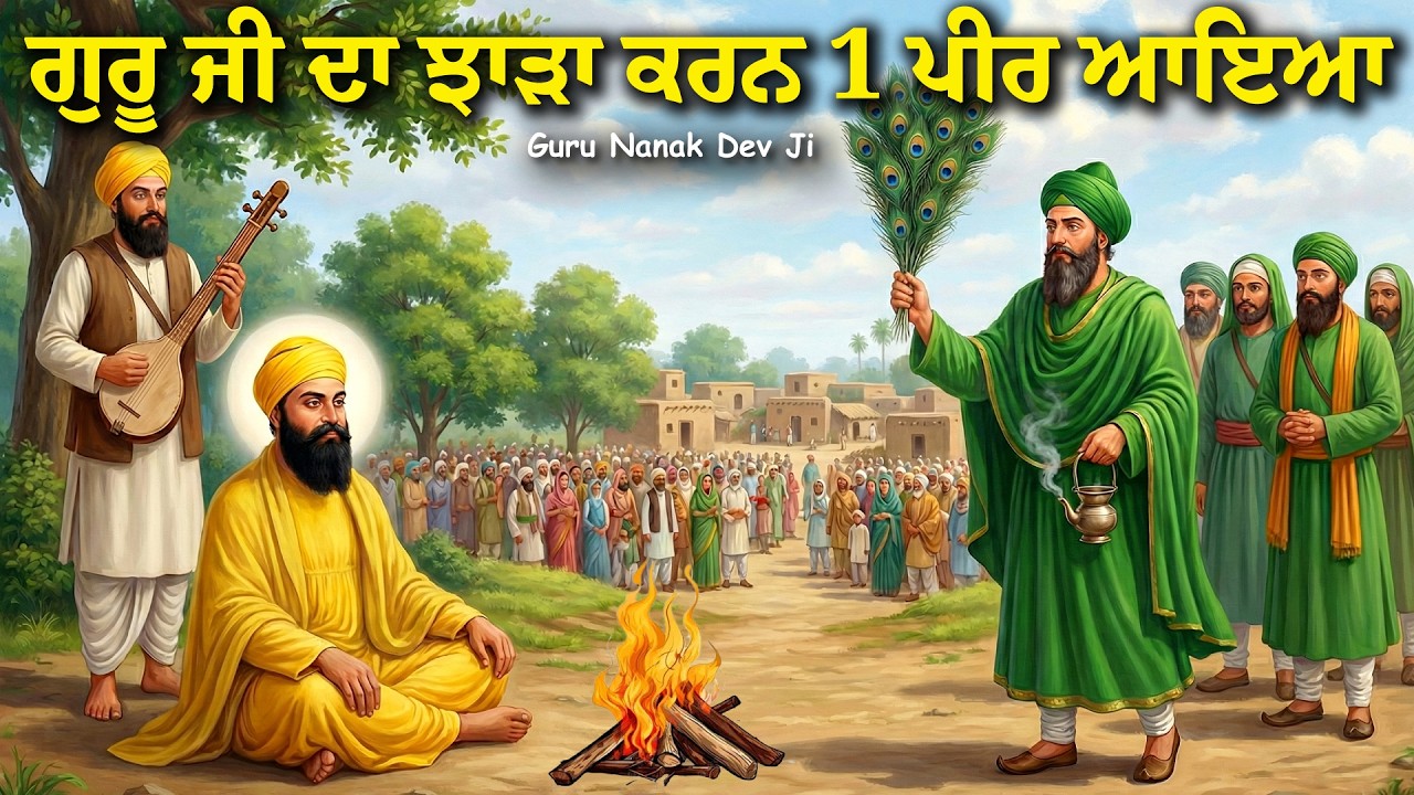 ਗੁਰੂ ਜੀ ਦਾ ਝਾੜਾ ਕਰਨ ਇਕ ਪੀਰ ਆਇਆ | Guru Nanak Dev Ji Katha | United Panjab