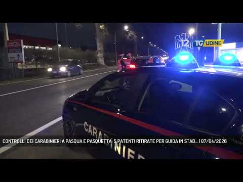 Video CONTROLLI DEI CARABINIERI A PASQUA E PASQUETTA: 5 PATENTI RITIRATE PER GUIDA IN STAD... | 07/04/2026