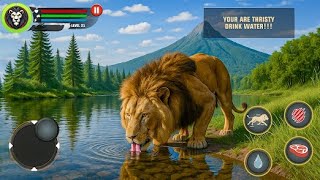 🦁 Lion Survival Simulator Gameplay | Drink Water & Hunt Like a King!Ultimate Lion Life Simulator 🐾  screenshot 5