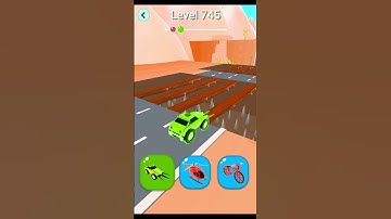 Shape shifting2 game level- 745   hyper casual game #shapeshifting  #gameplay #gaming #shortvideo