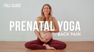 30-Minute Prenatal Yoga Class for Low Back Pain 👶 (All Levels)