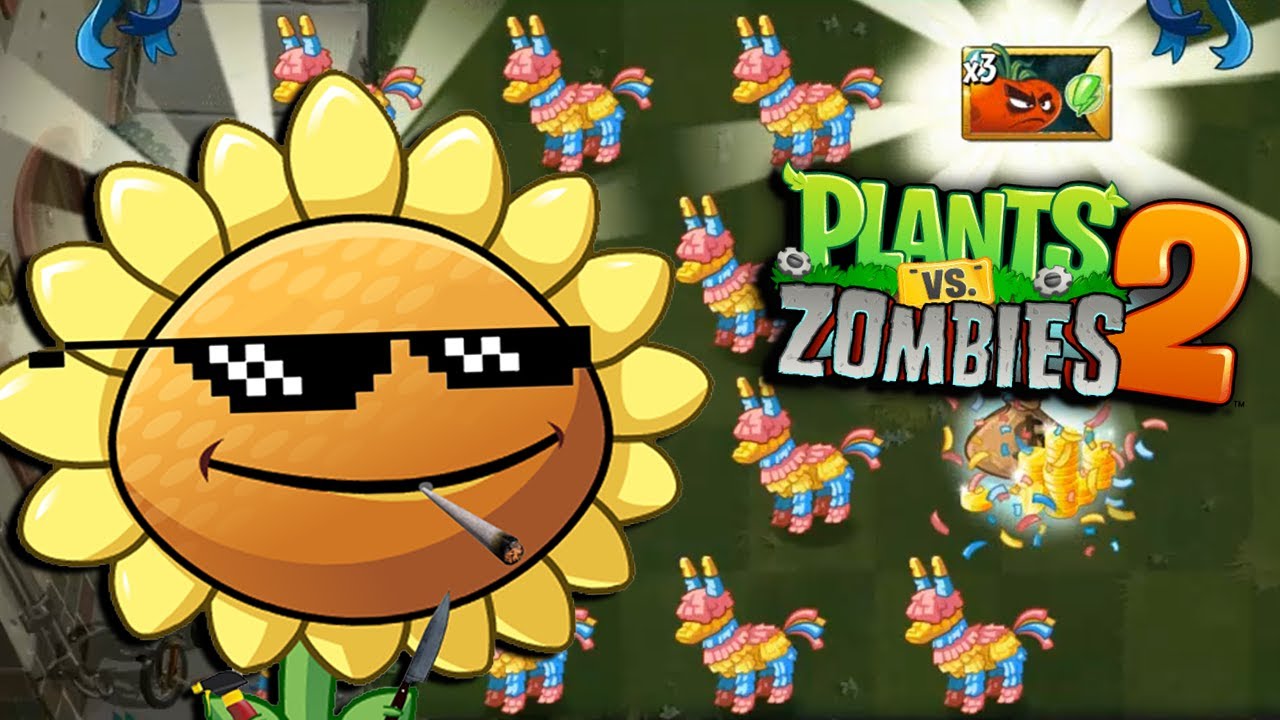 TRUCO PARA LA FIESTA DE PIÑATAS - Plants vs Zombies 2 - YouTube