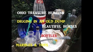 Ohio Treasure Hunting Digging Old Dump Archaeology Bottles