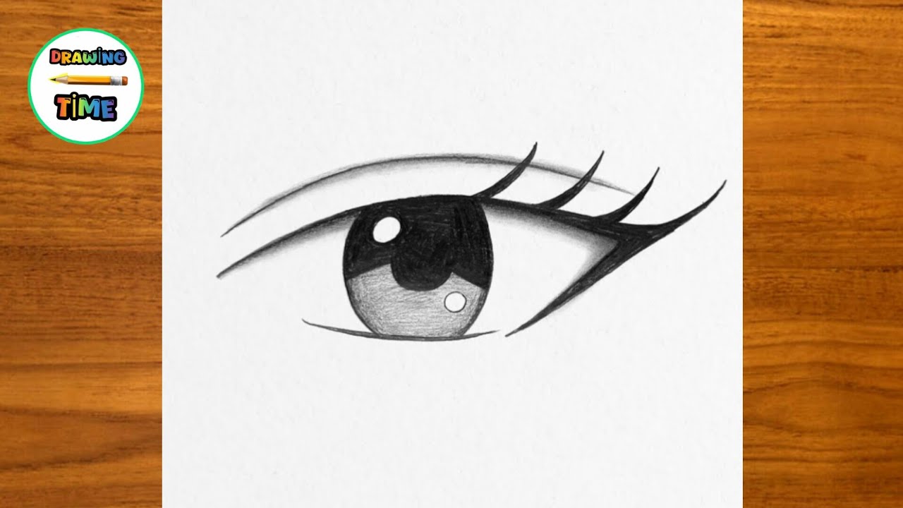 How to Draw Easy Anime Eyes Step by Step | Anime Drawing Tutorial for ...