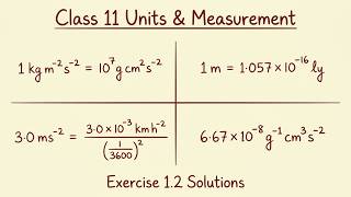 Class-11 :Chapter 1 Units & measurement Exercise 1.2 Solution (Assamese Medium)