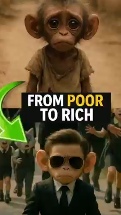 Poor Monkey 🐒 to Millionaire 💰– Rio’s Transformation #shortsfeed #shortsviralvideos #1millionviews