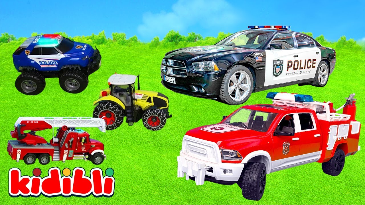 Lexibook Bio-Spielzeugautos – Polizei & Feuerwehr Aus Weizenfasern, Für Kleinkinder