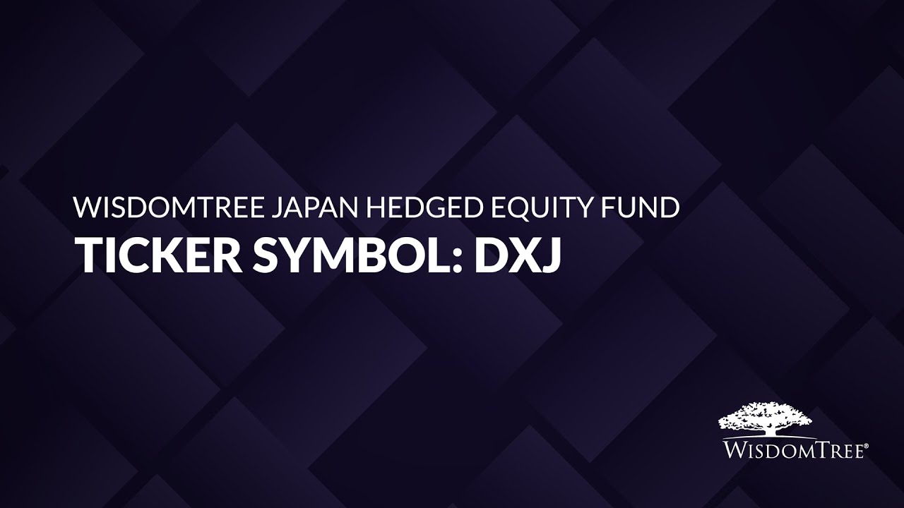 ETF of the Week WisdomTree Japan Hedged Equity Fund (DXJ) YouTube