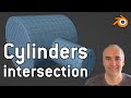 Intersecting cylinders in blender