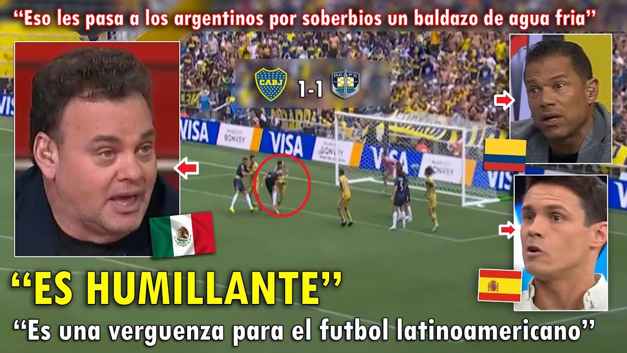 "PAPELON HISTORICO" PERIODISTAS del MUNDO REACCIONARON ASI A EMPATE de BOCA JUNIORS VS AUCKLAND CITY