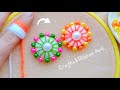 It&#39;s so Beautiful 💖🌟 Superb Woolen Flower Making Trick with Finger - DIY Amazing Woolen Flowers