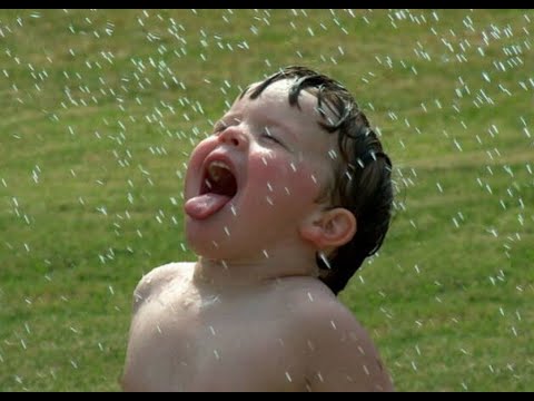 Funny Video 😎  Babies love playing in the rain #woababy