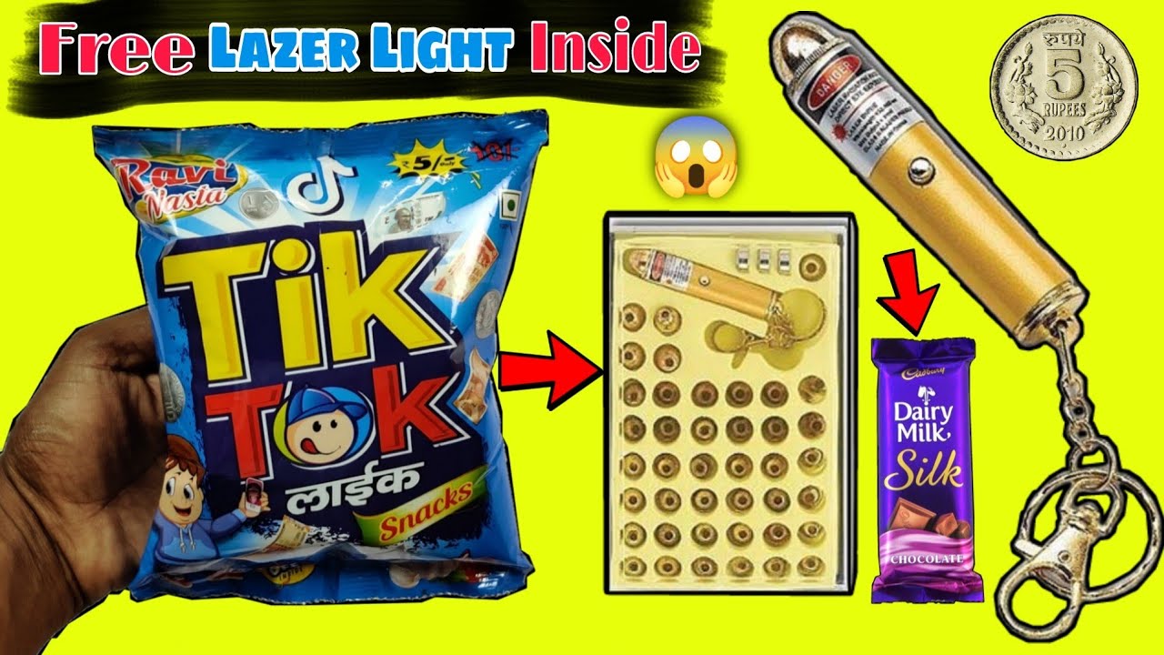 OMG Got lazer light & Dairy milk Chocolate Inside latest TIK TOK Snacks