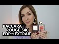 Baccarat Rouge 540 EDP vs EXTRAIT by MFK | Similarities and differences