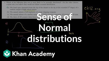 ck12.org normal distribution problems: Qualitative sense of normal distributions | Khan Academy
