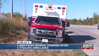 Lincoln man facing charges after stealing Council Bluffs ambulance, giving chase to OPD