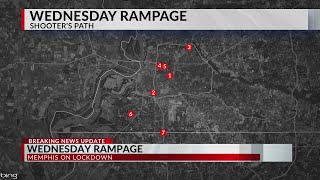 A timeline of Wednesday’s shooting rampage