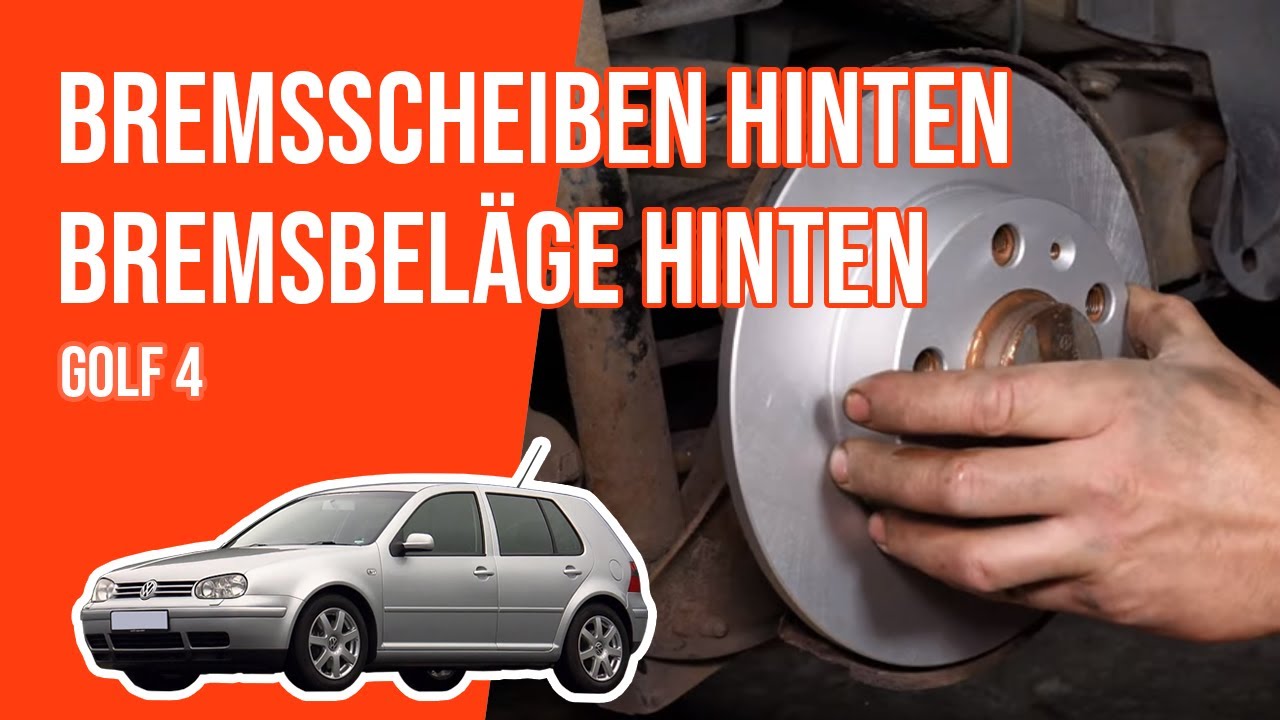 Vw Golf 4 Bremsen Hinten Wechseln Anleitung www.youtube.com