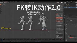 MMD FK-to-IK Motion Conversion Tutorial 2.0 (Included Auxiliary Plugin Download)