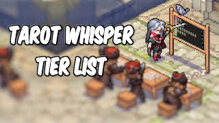 Tarot Whisper Tier List (Sword of Convallaria)