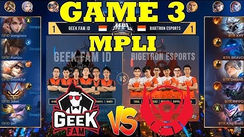 Bigetron vs Geek Fam Match 3 - MPL Invitational Qualifier Week 2 Day 3