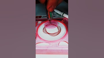 How many rotations did the pen make in total? ?? #Spirograph #2024 #shorts