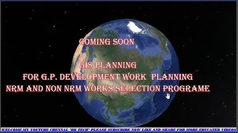 GIS BASED PLANNING FOR G.P. DEVELOPMENT WORKS SELECTION FULL PLANNING  #Live Streaming #GIS