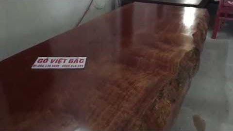 Tấm gỗ nguyên khối gỗ đinh hương khủng dày 40cm, mặt bàn(24/4/2018)- Gỗ Việt Bắc