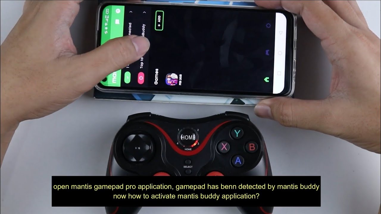 how to activate mantis gamepad buddy and playing pes 2021 mobile YouTube