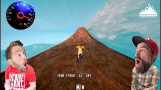 I JUMPED MY BIKE OVER A 1,000 FOOT CANYON! (Going 112 MPH) \/ Descenders