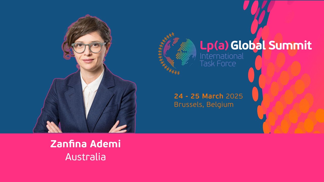 Prof. Zanfina Ademi at the Lp(a) Global Summit, Brussels 2025