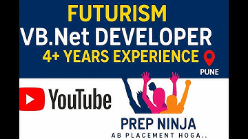 Futurism Technologies is Hiring! | VB.Net Developer Job in Pune (4+ Yrs Exp.)
