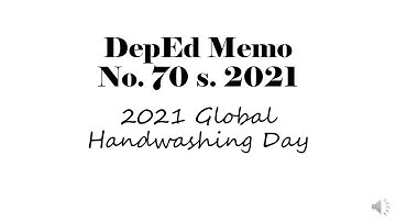 DEPED MEMORANDUM NO 70 S. 2021