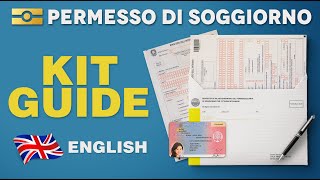 راهنمای / آموزش PERMESSO di SOGGIORNO 🇬🇧 KIT Compilation (انگلیسی 2022)