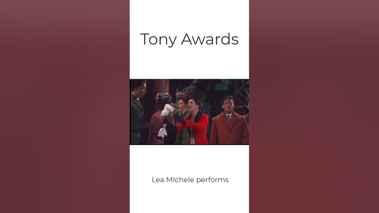 Lea Michele performs Tony Awards #tonyawards #leamichele