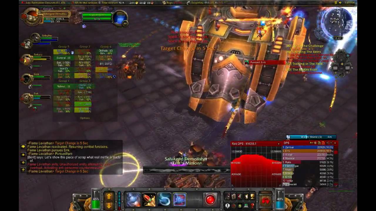 Flame Leviathan hardmode 25 man [HD]