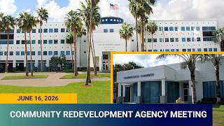 Community Redevelopment Agency Meeting 6/16/26
Other Options to watch https://www.pompanobeachfl.gov/government/strategic-communications/web-streaming or Comcast 78 (1092) Community Redevelopment Agency Meeting 6/16/26