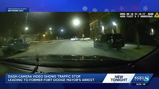 Dash camera footage shows moments leading up to former Fort Dodge's mayor's arrest