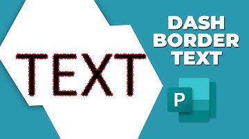 How to add dash border to text in publisher