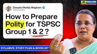 TSPSC Group 1 Strategy to Prepare Indian Polity | How to Prepare Indian Polity for TGPSC Group 2