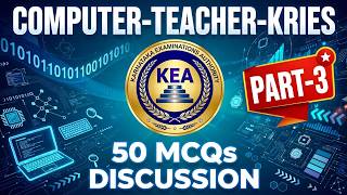 ARRAYS 50 MCQS ||KEA-COMPUTER TEACHER -2026|| KRIES || DATA STRUCTURES  || PART-3 || KARNATAKA ED AD Update